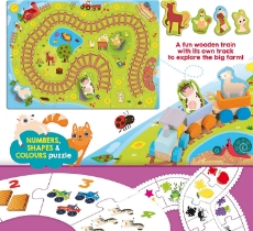 Imagine Puzzle - Trenuletul vesel de la ferma