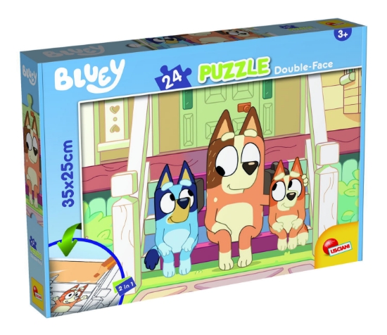 Imagine Puzzle de colorat - Bluey & Mr Monkey Jocks (24 piese)