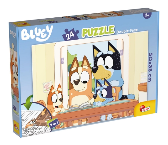 Imagine Puzzle de colorat - Bluey (24 de piese)