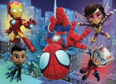 Imagine Puzzle de colorat - Paienjenelul Marvel si prietenii lui uimitori (48 de piese)