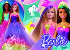 Imagine Puzzle de colorat maxi - Barbie (4 x 48 de piese)