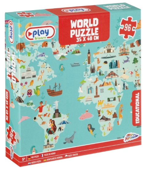 Imagine Puzzle - Harta lumii (96 piese)