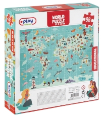 Imagine Puzzle - Harta lumii (96 piese)