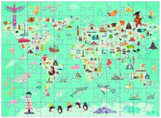 Imagine Puzzle - Harta lumii (96 piese)