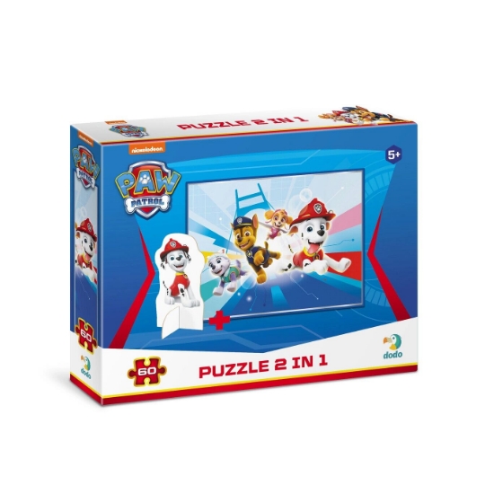 Imagine Puzzle 2 in 1 - Patrula Catelusilor in misiune (60 piese)