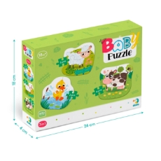 Imagine Puzzle 3 in 1  - Animalutele de la ferma (2,3,4 piese)