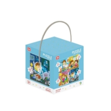 Imagine Puzzle 4 in 1 - Activitatile zilnice (12, 16, 20, 24 piese)