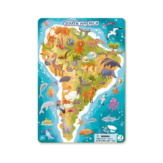 Imagine Puzzle cu rama - America de Sud (53 piese)